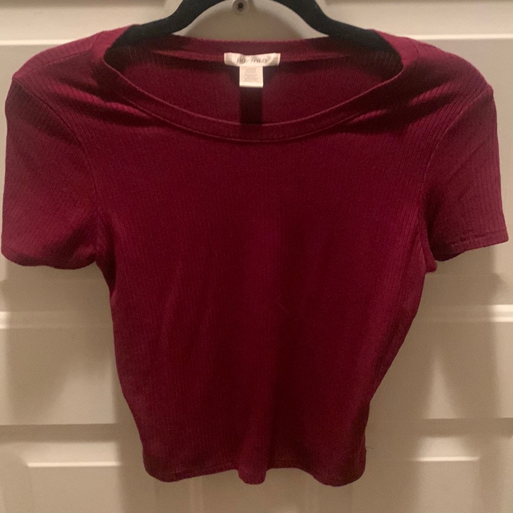Cute red crop top